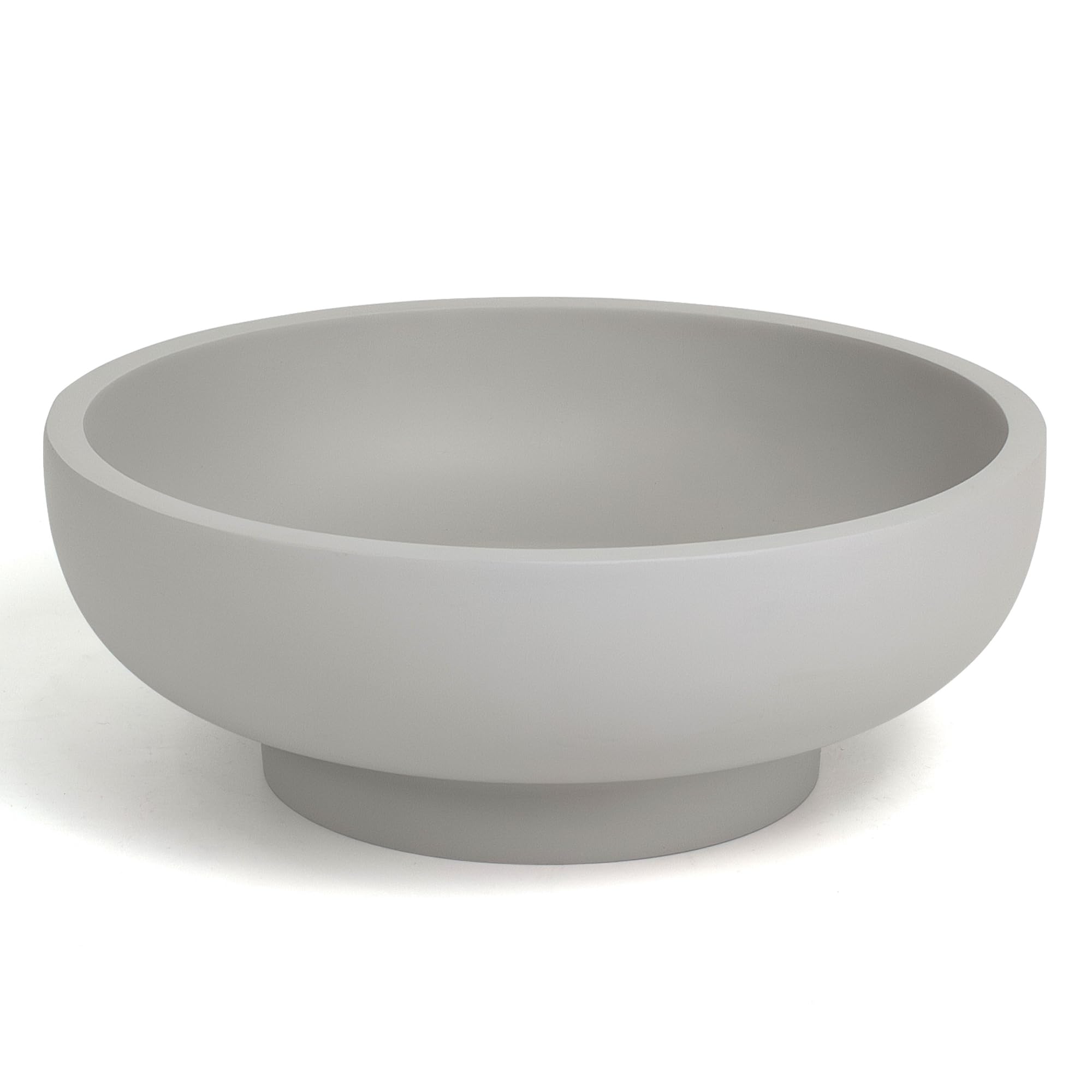 Large Decorative Bowl, Modern Handicraft Resin Bowls for Home Decor, Decorative Fruit Bowl for Kitchen Counter, Stylish Key Bowl for Entry Table, Artificial Stone Resin Beige