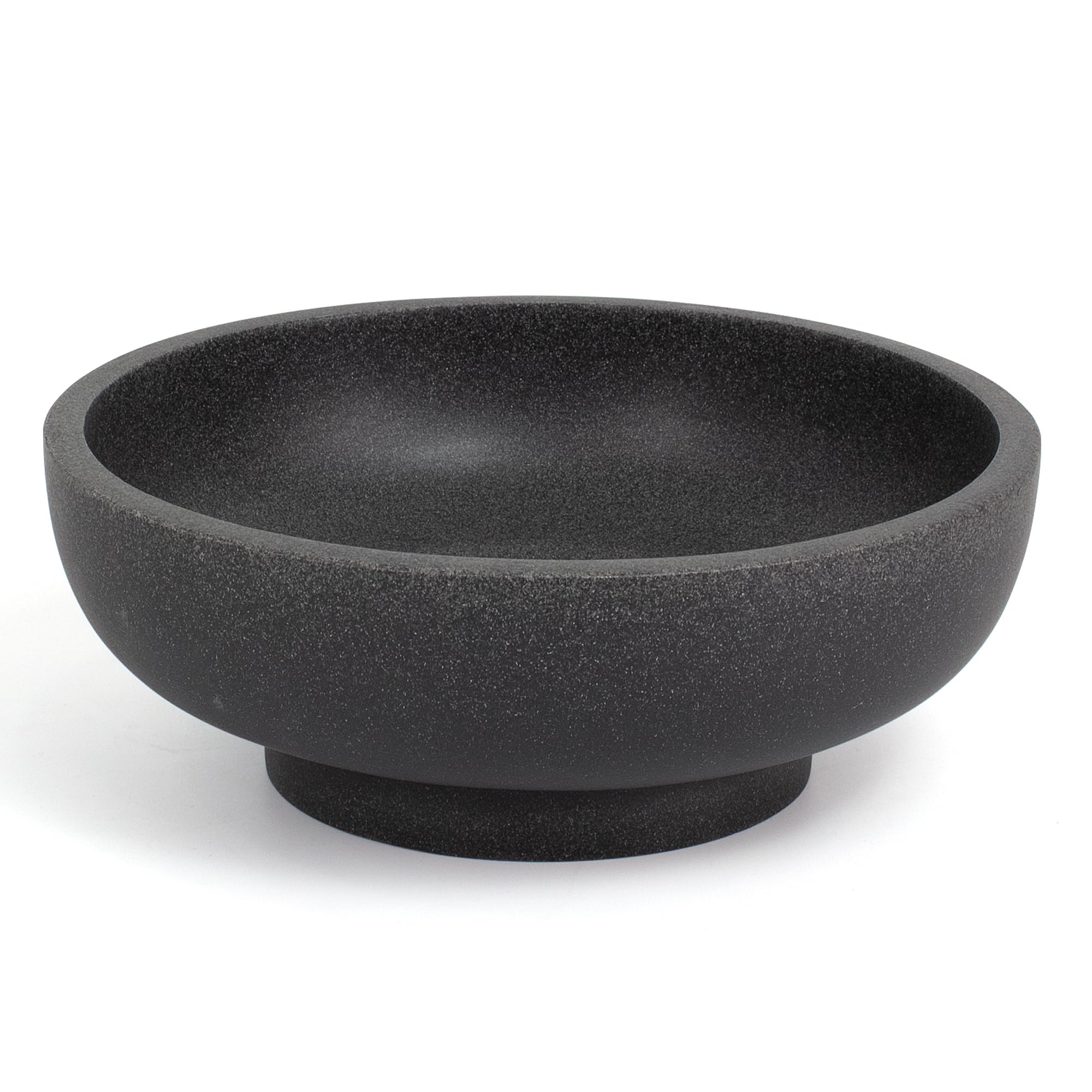 Large Decorative Bowl, Modern Handicraft Resin Bowls for Home Decor, Decorative Fruit Bowl for Kitchen Counter, Stylish Key Bowl for Entry Table, Artificial Stone Resin Beige